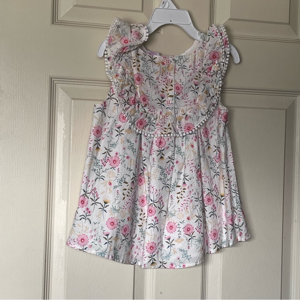 Tommy Bahama NWT Girls 5T Floral Top and Chambray Short Set - Picture 10 of 10